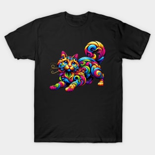 Baroque Whimsy Cat T-Shirt